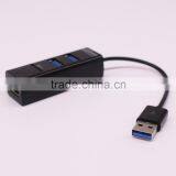 2016 Usb 2.0 High Speed Charging 3 Port Usb Hub White and Black With OEM Logo thumbnail-2