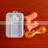 2016 (SNR:33db) Earplugs PU Foam Bell Shaped Ear Protection Safety Ear Plugs in pp Case Foam Earplugs Manufacturer in China