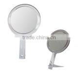 Transparent Frame 5X Magnifying Cosmetic Handheld Mirror thumbnail-1