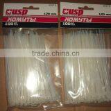 hot sale nylon zip ties/cable strips/twist ties 5*100 with UL SGS