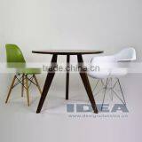 Replica Jean Prouve Gueridon Dining Table - Solid Ash Stained in Walnut Color thumbnail-5