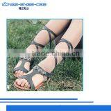 Leather Based Fabric and Embellishment Design Sandals thumbnail-1
