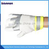 Warm White Working Safety Mens Leather Reflective Gloves thumbnail-4