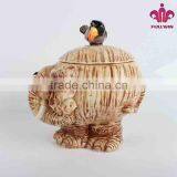 Elephant Design Bulk Ceramic Candy Jar With 3D Lid thumbnail-5