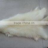 Genuine Animal Skin Raccoon Dog Fur / Real Natural Fur Skin / White Raccoon Skin thumbnail-5