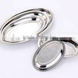 Stainless Steel Oval Food Tray thumbnail-1