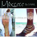 2016 Waterproof Temporary Tattoo ,wholesale Temporary Tattoo Sticker, Waterproof Tattoo Sticker in Gold Quality Choice thumbnail-1