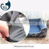 Luxury Pet Bed Unpick and Wash Jacquard Denim thumbnail-6