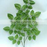 Fake Leaves For Decoration H59cm Green Artificial Rose Leaves Branch thumbnail-4