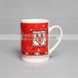 Red Decal Mug Bone China Set With Cute Design for Promotional thumbnail-4
