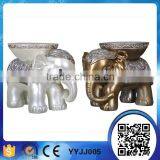 Customized High Quality Poly Resin Decorative Elephant Stool thumbnail-2