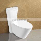 White Glazed One Piece Ceramic 100mm 200mm 300mm S TrapToilet thumbnail-2