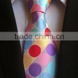 Cheapest Stock Necktie ,Polyester Woven Necktie, Various Big Dots Necktie thumbnail-2