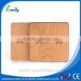 Dual Channels Wooden Qi Universal Wireless Charger Charging Pad for Mobile Phone thumbnail-1