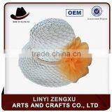 Promotional Beautiful Kids Straw Boater Hat thumbnail-1