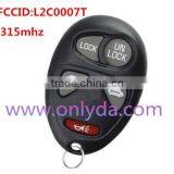 Top Sale for Buick 4+1 Button Remote Key With FCCID L2C0007T-315mhz