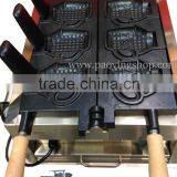 (2 in 1) 3pcs Commercial Use Non-stick 110v 220v Electric Ice Cream Mug Shaped Taiyaki Machine + Batter Dispenser