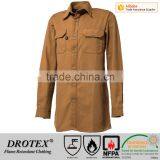 High Quality Made in China 460gsm Cotton HRC2 Flame Retardant Duck Shirt thumbnail-1