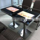 Catering Design Table, Fashion Square Table Built-in Android Computer for Ordering