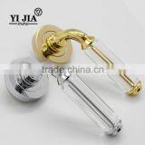 gold-plated zinc base hotel doors crystal knob handles locks