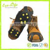 4 Sizes 10 Claws Climbing Snow Ice Walking Silicone Ice Gripper, Shoe Cover Crampons thumbnail-5