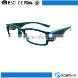 Vogue plastic wholesale designer cheap adjustable pretty safety reading glasses with led light