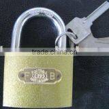 Gold-colored Spray Paint Iron Padlock thumbnail-1