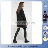 2016 Fashion Young Lady Zipper Trench Winter Coat thumbnail-2