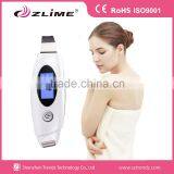 Rechargeable ultrasonic skin scrubber with EMS function portable sonic face skin scrubber mini