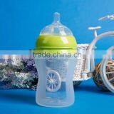 2016 Unique Baby Bottle BPA Free Milk Thermos Silicone Baby Bottle Wholesale thumbnail-2