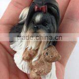 Shi Tzu Dog Fridge Magnets Souvenir Refrigerator Magnets Toy Dogs 3D Resin thumbnail-3