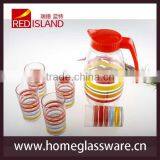7pcs Glass Drinking Set 1.5L Glass Pitcher and 6 Tumblers thumbnail-1