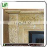 Colored Carved Marble Fireplace Mantel thumbnail-2