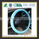 Soft Safety Durable Silicone Car Steering Wheel Cover thumbnail-4