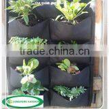 Felt Pocket Green Wall for Garden,Vertical Garden Planter - 8 Garden Pockets thumbnail-1