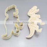 Set of 3-pieces Baking Cookie Cutters Cake Decoration Dinosaur Skeleton Fossil Dinosaur Fossil Cookie Making Molds Stamps thumbnail-4