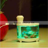 Creative Desktop Micro Landscape Aquarium Lighting Household USB Ultrasonic Atomizing Air Humidifier thumbnail-3