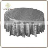 Pewter Pintuck Tablecloth