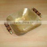 Fruit Bowls,Aluminum Bowls With Beaded Handles,Serving Bowls,Serving Trays,Metal Bowls,Food Bowls,Table Decor thumbnail-1