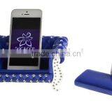 2016 Fashionable Gold Silver Ring Jewelry Box Mobile Phone Holder Set Cabinet Display With Brand Crystal thumbnail-4