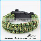 Best Paracord Survival Bracelet Outdoor Camping 4 in 1 Flint Fire Starter Whistle thumbnail-3