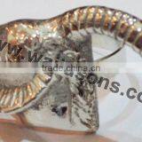 Embossed Napkin Ring | Metal Napkin Rings | Aluminum Napkin Ring Wedding thumbnail-1