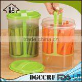 Food Grade Plastic Pickle Jar With Strainer, Clear Plastic Vegetable Storage Container for Pickle thumbnail-2