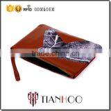 China Supplier Fashion Leather Hand Bags Clutch Bag With Zipper Strap Clutch Bag thumbnail-3