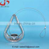 Quality Home Decoration Ceramic Plating Silver Hanging Tealight Candle Holder thumbnail-1