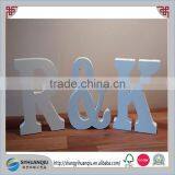 Christmas Decoration Supplier Wholesale White Painting Wooden Alphabert Letters