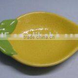 Yellow Lemon Shape Fruit Topic Souvenir Plate thumbnail-1