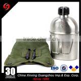Portable 1L Military Army Aluminum Water Bottle Canteen With Storage Bag and Aluminum Mess Tin thumbnail-4