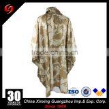 Middle East Light Desert Camouflage 210T Polyester PU Coating Taffeta Ripstop Military Army Poncho thumbnail-1