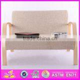Modern Design Living Room Sofa Chairs,Fashion Comfortable Wooden Sofa Chair,hot Sale Wooden Toy Sofa Chair W08F031 thumbnail-2
